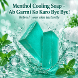 Menthol Cooling Soap Bar | Instant Cooling & Refreshing Bath Soap | Deep Cleansing, Long-Lasting Freshness & Odor Protection | Summer Cooling Soap