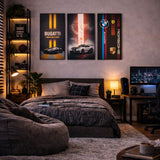 Set Of 3 Premium Wall Art Photo Tiles – Modern Home Decor Sets 8x11