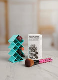 Plastic 10 Grid Lipstick Organizer With Storage Box – Makeup Holder For Lipsticks & Cosmetics - With Box (Random Color)