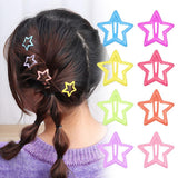 Pack Off 06 Star Design Girl Hair Clip | Hair Clip For Women | Best Quality Hair Clip ( Random Color )