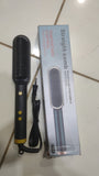 909 Hair Straightening Brush | Electric 2‑In‑1 Straightener & Curler | Heating Styling Comb | Quick 3‑Minute Styling