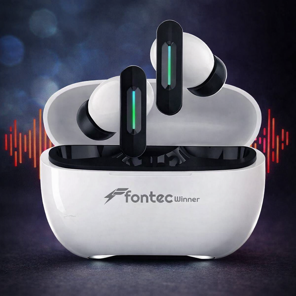 Fontec Winner TWS Wireless Earbuds – Bluetooth 5.3 Gaming Earphones With ENC Noise Cancellation & Surround Sound