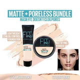 2-In-1 Makeup Deal – Liquid Foundation & Face Powder Combo For Smooth, Flawless Finish – Budget-Friendly Beauty Set - Ivory Shade