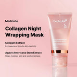 Medicube Collagen Overnight Wrapping Peel Off Facial Mask Pack 75ml Korean Skincare For Radiant Hydrated Skin - Made In Korea