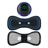 pack Of 2 Ems Butterfly Portable Neck Massager Rechargeable, And Ms Foot Massager Pad Improve Blood Circulation