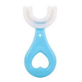 360° U-Shaped Baby Toothbrush | Soft Silicone Kids Oral Care & Teether Brush (Random Color)