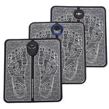 pack Of 2 Ems Butterfly Portable Neck Massager Rechargeable, And Ms Foot Massager Pad Improve Blood Circulation