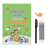 Pack Of 4 Pcs With 5 Refill Copybooks Pen Magic Copy Book Free Wiping Children's Kid Writing Sticker Practice Copybook For Calligraphy