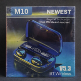M10 Newest True Wireless Headset – Bluetooth V5.3 With Digital Display