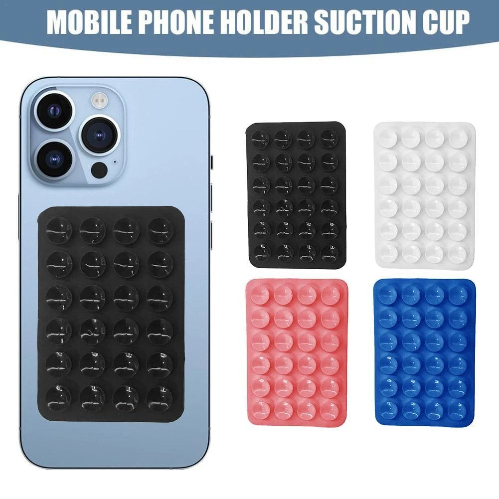 Mobile Bubble Grip Silicone Suction Both Side Bubble Grip Cup Phone Strong Grip Holder Hands Free (Random Color)