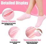 Moisturizing Spa Socks Silicone Gel Socks For Women Repairing Softening Dry Cracked Feet Comfortable Care (Random Color)