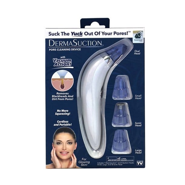 Derma suction vacuum Blackhead Remover Pore Cleaner Electric Nose Face Deep Cleaning Skin Care Machine Aspirator Point Skin Care Tool Beauty - (Imported) ( Cell operated )