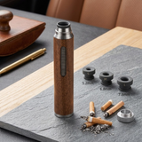 Premium Handheld Ashless Cigarette Holder – Portable Wooden Anti-Ash Car & Desktop Smoking Sleeve Protective Cover