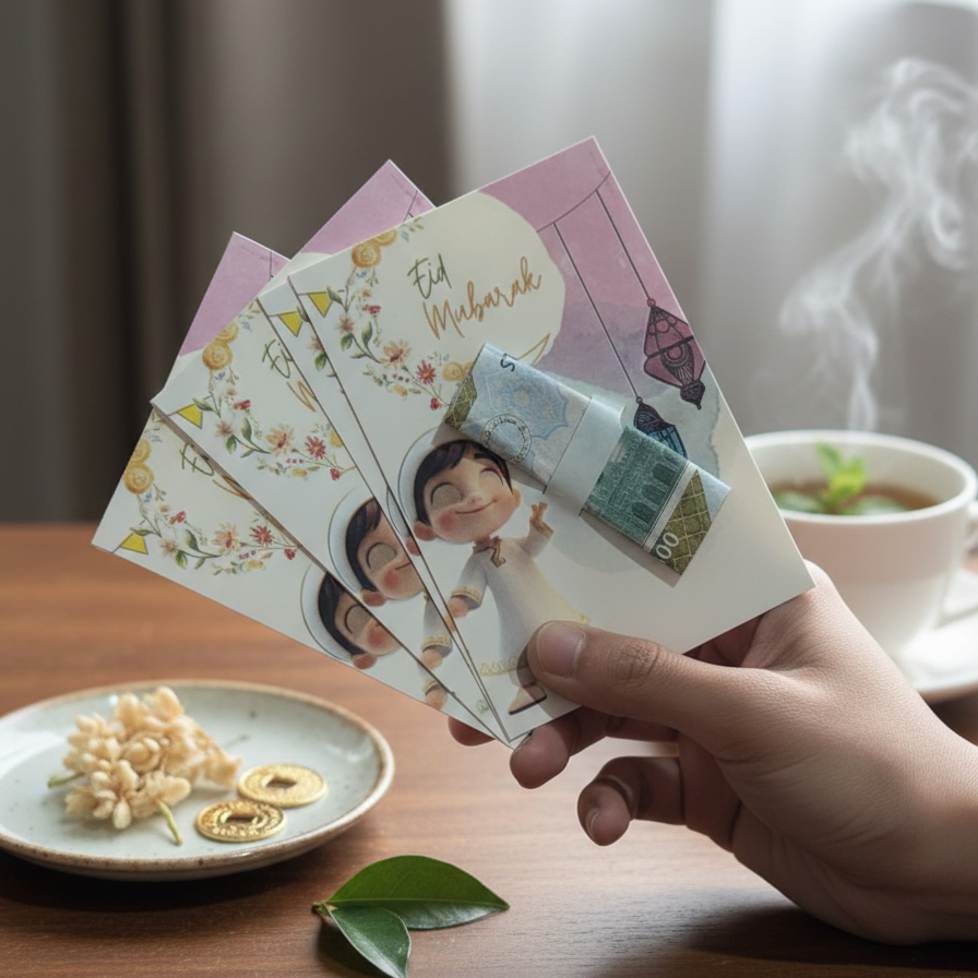 Eidi Cards – Pack Of 10 (Random Designs)