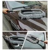 Car Wash Cleaning Brush Duster Dust Wax Mop Microfiber Telescoping Tool For Vehicle Exterior And Interior Cleaning