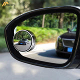 2pcs Round Blind Spot Mirrors β Wide-Angle Lens For Enhanced Rear And Side View Visibility β Convex Mirror For Cars, SUVs, And Trucks β Universal Fit Safety Accessory - Glass Material