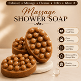 Instant Glow Exfoliating Massage Shower Soap – Deep Cleansing Body Soap With Textured Massage Surface For Smooth, Soft & Refreshed Skin | Suitable For All Skin Types