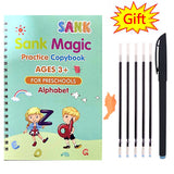 Pack Of 4 Pcs With 10 Refill Copybooks Pen Magic Copy Book Free Wiping Children's Kid Writing Sticker Practice Copybook For Calligraphy