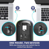 HP W10 Wireless RGB Bluetooth, Wireless, Rechargeable Slim Mouse
