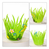 Easter Baskets – Portable Round Non-Woven Buckets For Kids & Adults | Small Woven Party & Birthday Decoration Supplies