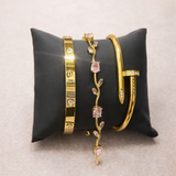 Pack Of 3 Bracelets – Nail Cartier, Cartier & Tulip Bracelet Set