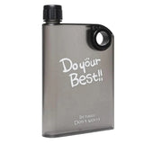 A5 Flat Water Bottle Slim Notebook Style Reusable Water Bottle (420ML) - Drinkware Accessory Designed For Hydration (Random Color)
