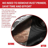 Rust Paint Metallic Paint Anti Rust Protection Coating For Removing Rust From Metal - Random Color (With Brush 300gm)