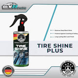 Three Guys Tire Shine Plus 250ml – Streak-Free Shine Cleans And Protects Long-Lasting Wet Look Premium Tire Care Spray