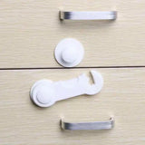New 1pc Cabinet Door Drawers Refrigerator Locks Protection From Children Baby Safety Plastic Security Lock(Random Color)