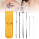 Ear Cleaner,The Most Professional Ear Cleaning Master Ear Cleaning Kit,Ear Cleaner Earwax Removal Tools With Pu Leather Case