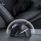 Portable Car Ashtray Door Mounted Smokeless Ash Tray With Lid Auto Truck Trash Bin Garbage Can Stainless Steel Liner Accessory