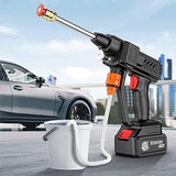 Automatic Cordless Car Wash Spray Gun | 48V High Pressure Lithium Battery | Wireless Foam Jet Washer With Box (Single Battery)