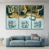 3 Pcs Wooden Sticky Tile Wall Frame Set 8x16 Inch Decorative Wall Art Panels