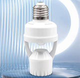Smart Infrared PIR Motion Sensor E27 Bulb Holder | Auto On/Off Socket Switch | Energy Saving Lamp Base