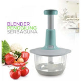 Multifunctional Manual Pushing Chopper with Beater & (Grater , Shredder, Slicer Plate) High Quality(random color )