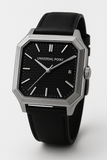 Universal Point UP 1988 – Square Dial Leather Strap Watch | Stainless Steel Case | Water Resistant 3 ATM (With Box)