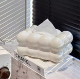 Bubble Shape Tissue Box Holder | Non-Slip Plastic Cover For Stylish Storage | Random Colour
