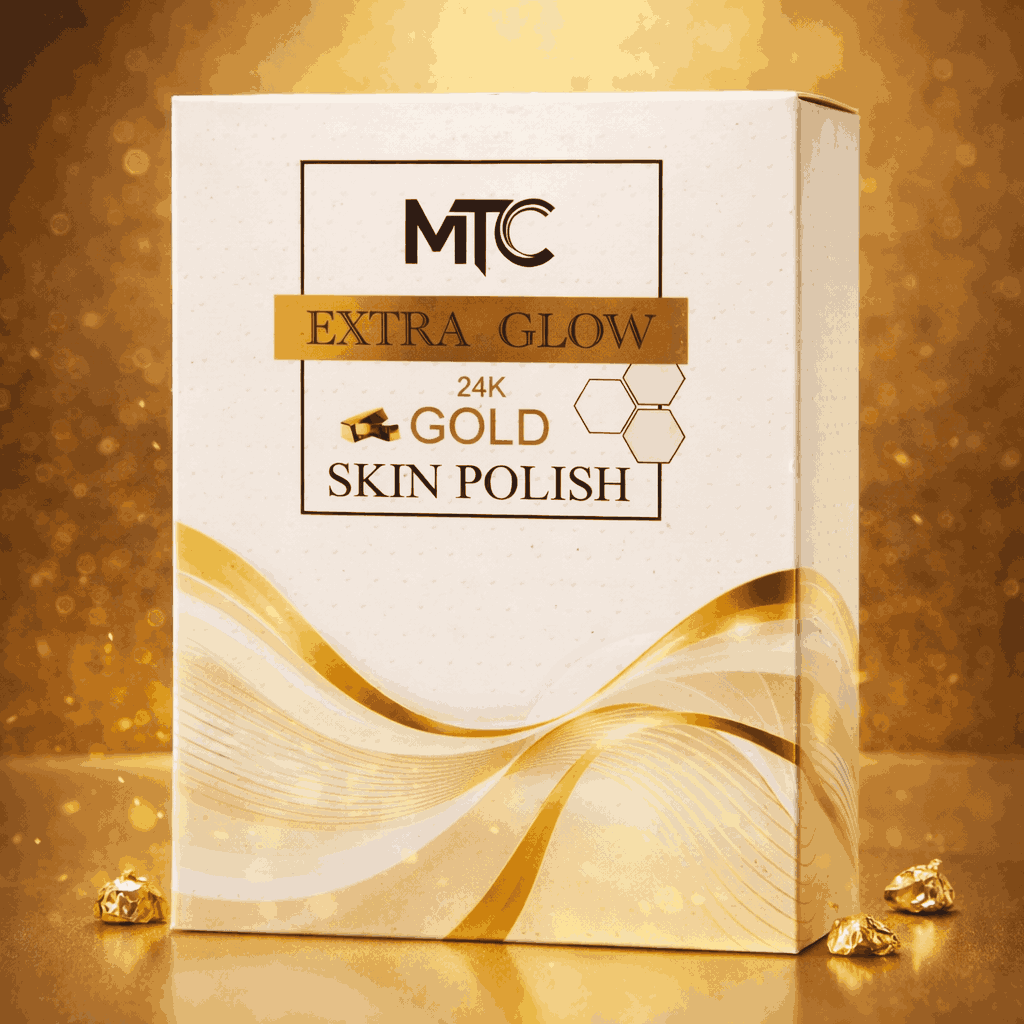 MTC International Extra Glow 24K Gold Skin Polish Kit – Professional Face & Body Brightening System