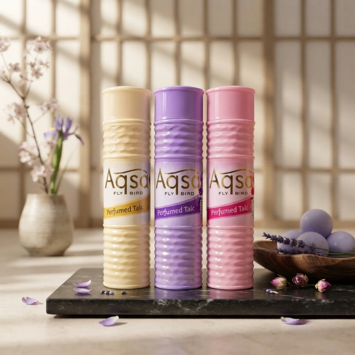 Aqsa Perfume Talcum Powder Long Lasting Fragrance Smooth Texture Durable Reliable Practical Choice For Daily Freshness And Comfort | Random Color