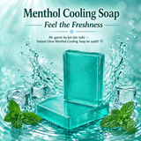 Menthol Cooling Soap Bar | Instant Cooling & Refreshing Bath Soap | Deep Cleansing, Long-Lasting Freshness & Odor Protection | Summer Cooling Soap