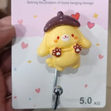 Sanrio Wall Hook – Cute & Durable Cartoon Wall Hanger For Keys, Bags, Towels & Accessories | Strong Adhesive, Space-Saving & Decorative Home Organizer