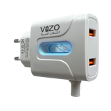 VIZO V14 Fast Charger 2.8A With Copper Connector | Android Mobile Phone Charging Adapter With Usb Data Cable