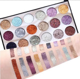 Mocallure Professional 18-Color Glitter Eyeshadow Palette – Bold, Shimmering Shades For Every Look