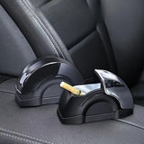 Portable Car Ashtray Door Mounted Smokeless Ash Tray With Lid Auto Truck Trash Bin Garbage Can Stainless Steel Liner Accessory