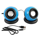 (Pair) IF-10 USB 2.0 Mini USB Speaker for Laptop and Desktop (random color)