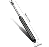 Rechargeable USB Electric Candle Lighter – Windproof Flameless Plasma Arc Lighter With 360° Flexible Long Neck