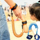 Anti Lost Child Lock | Anti-Lost Wrist Link - Baby Child Anti Lost Wrist Link Safety Harness Strap Hand Belt Band For Toddlers Wristband For Kids Loss Best For Umrah And Hajj, Travelling Purpose,Safe Secure (Random Color)