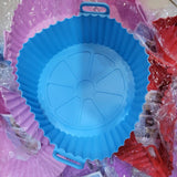 Air Fryer Silicone Liner | 1pc | Food-Safe Non-Stick | Reusable Basket & Oven Accessory (Random Colour)