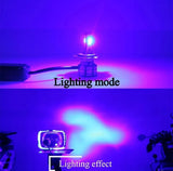 M3 LED Motorbike Headlight Bulb With Cooling Fan – 55W 3-Color Flash (White/Yellow/High Beam) Waterproof Universal Fit