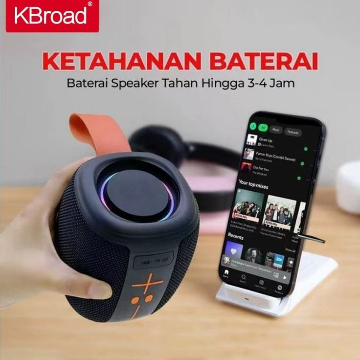 KTS-2310 Waterproof RGB Bluetooth Speaker – Portable Outdoor Wireless Speaker With Deep Bass & LED Light Up Display